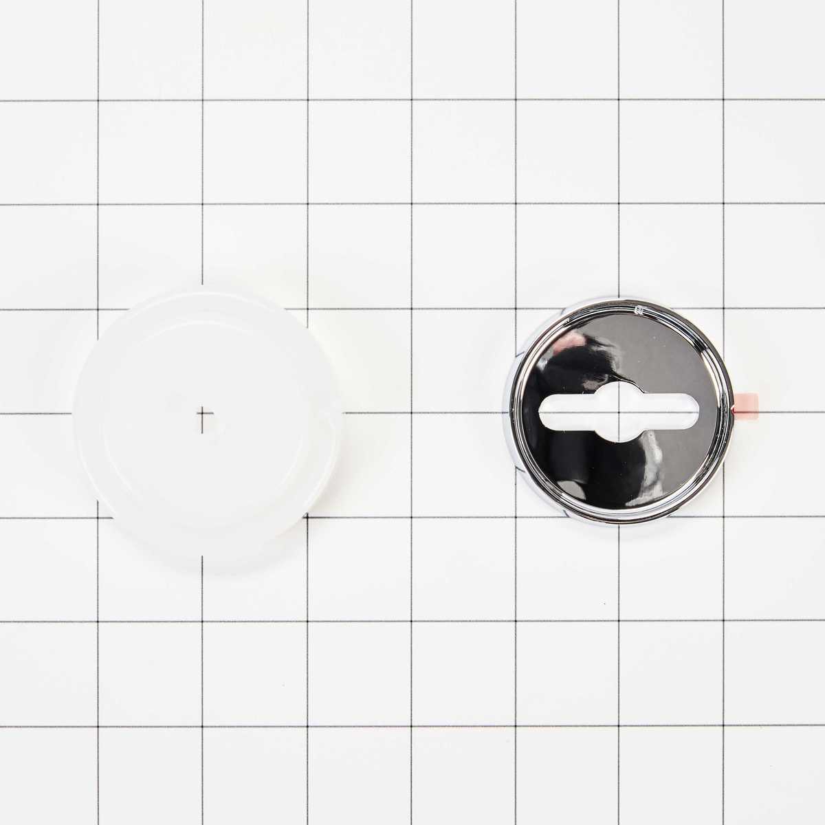 W10814133 Whirlpool Range Knob Bezel Kit, Stainless-1