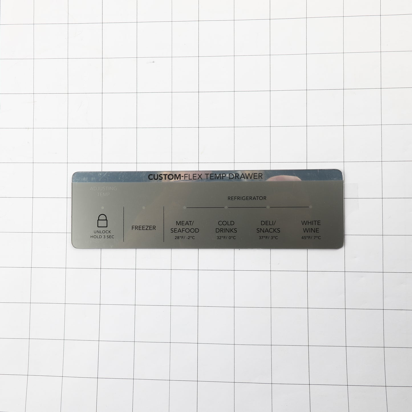 Frigidaire 5304529277 Middle User Interface Overlay 2