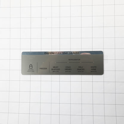Frigidaire 5304529277 Middle User Interface Overlay 2