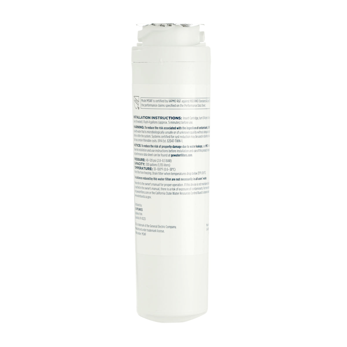 WG03F00676 GE Refrigerator SmartWater MSWF Water Filter-3