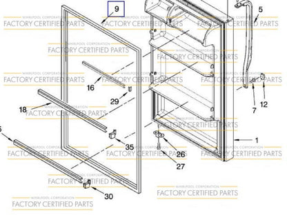 Whirlpool WP2319265T GASKET-FIP-1
