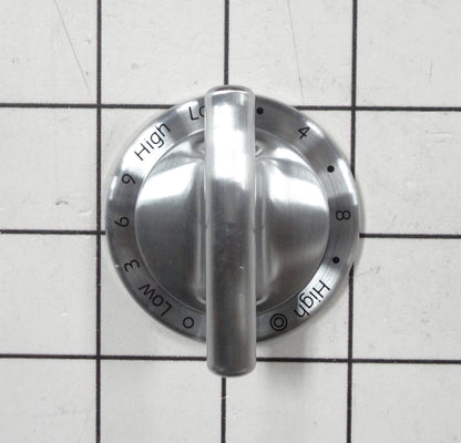 WP74011550 Whirlpool Range Burner Control Knob, Stainless-1