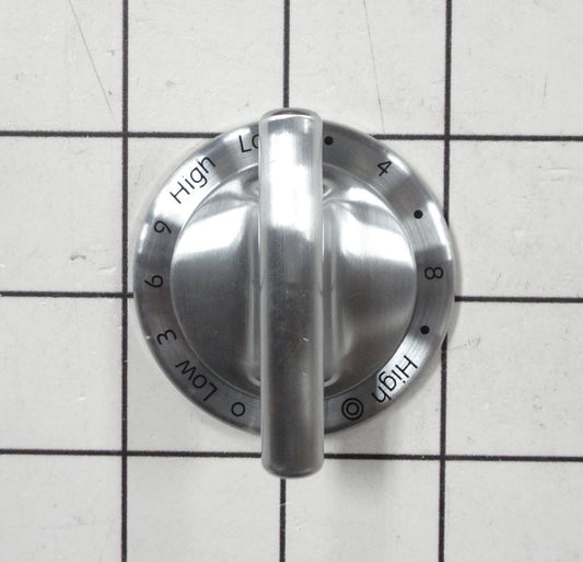 WP74011550 Whirlpool Range Burner Control Knob, Stainless-1
