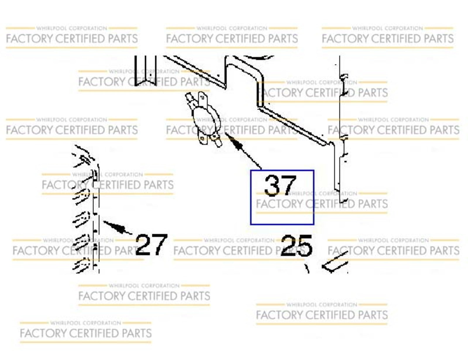 WP9759242 Whirlpool Range Oven Limit Thermostat-1