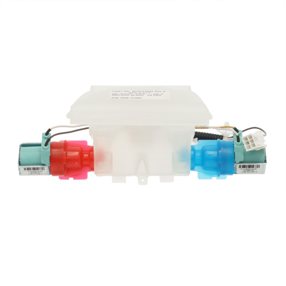 EDU Water Inlet Valve Replacement For Whirlpool Washers - WTW5200VQ2, WTW5600VQ0