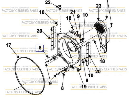 Whirlpool WPW10177428 SUPPORT-1