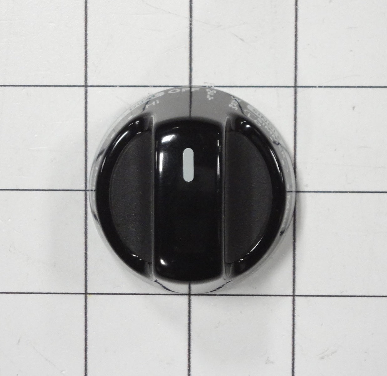 Whirlpool WPW10193255 Knob Black - Left Rear, Left Front, Right Rear-1