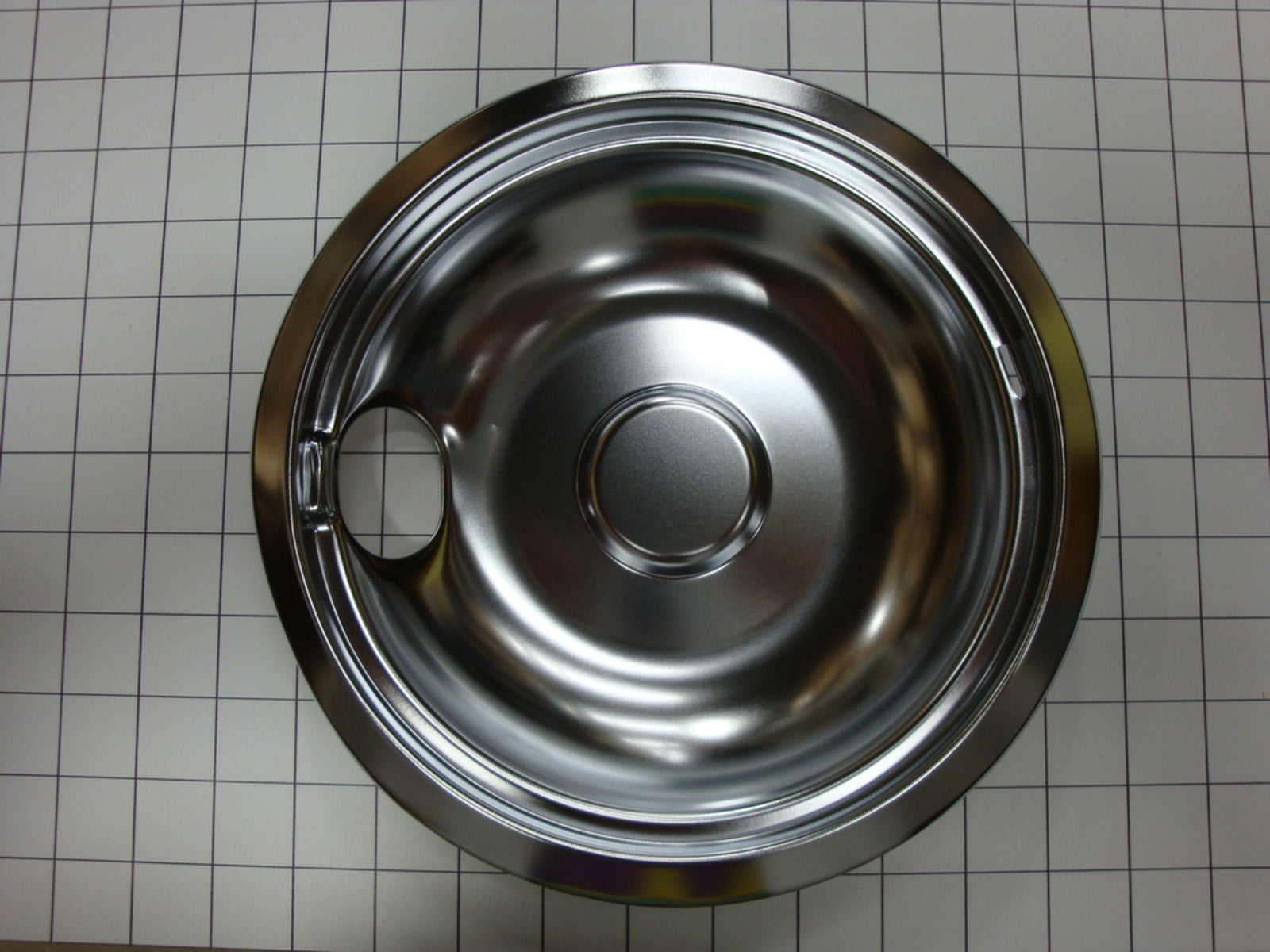 WPW10196405 Whirlpool Stove Drip Bowl - 8" Chrome-7