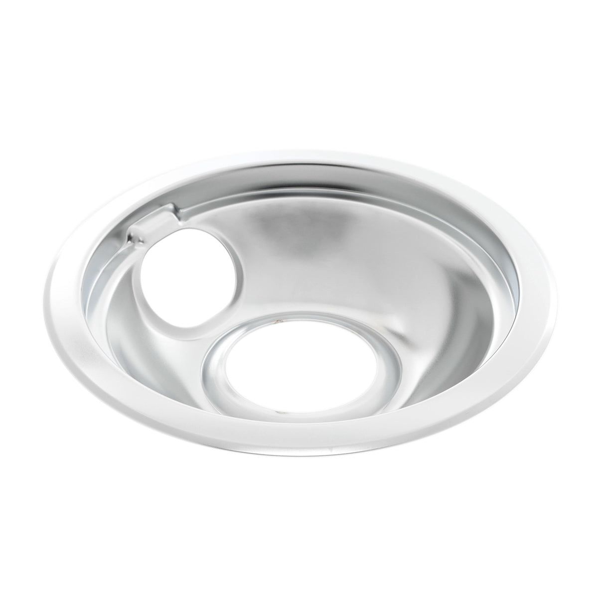 WPW10196406 Whirlpool Stove Drip Bowl - 6" Chrome-1