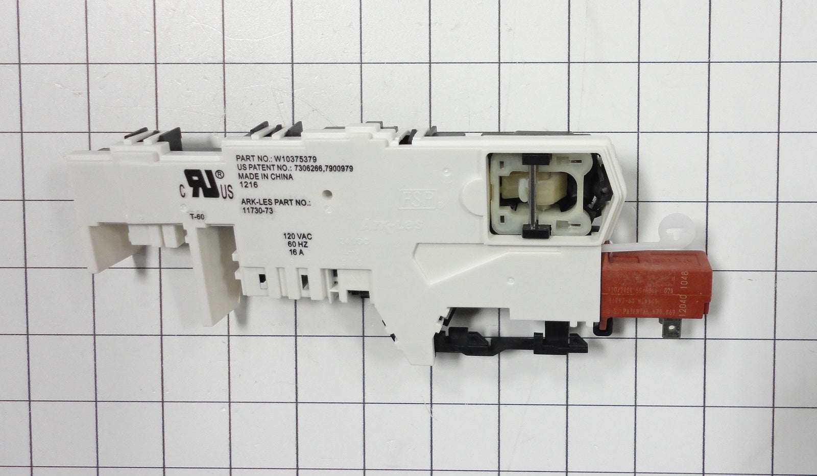 WPW10375379 Whirlpool Washer/Dryer Door Lock Latch-2