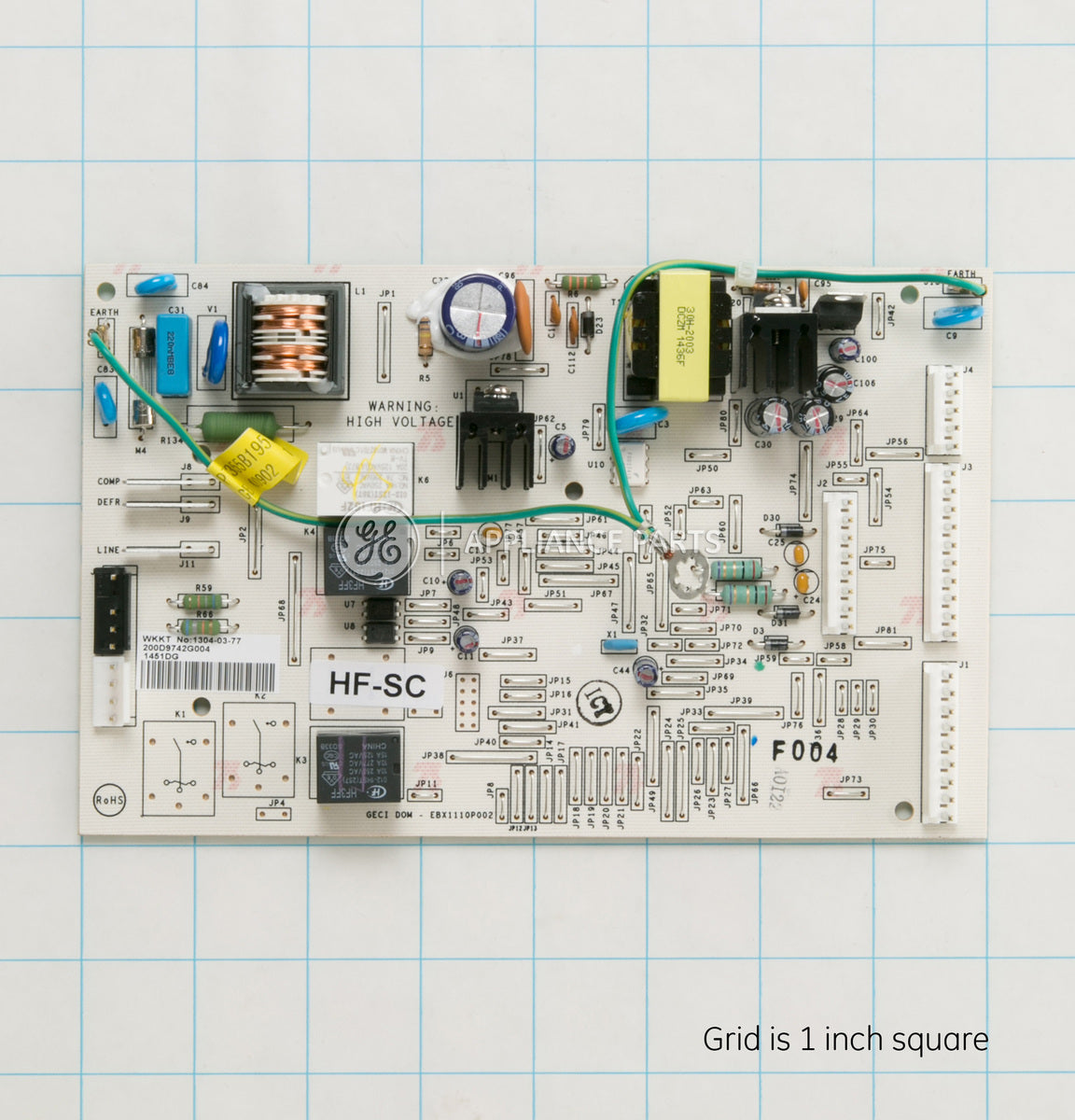 WR01F00233 GE Refrigerator Main Control Board-Replaces WR55X10996-3