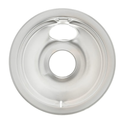 WS01L09257 GE Stove Burner Drip Pan - Regular 6" Chrome-2