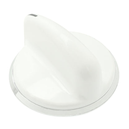 WW02F00278 GE Dryer Control Knob Assembly, White/Chrome-1