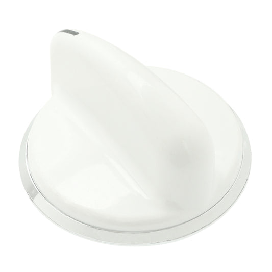 WW02F00278 GE Dryer Control Knob Assembly, White/Chrome-1