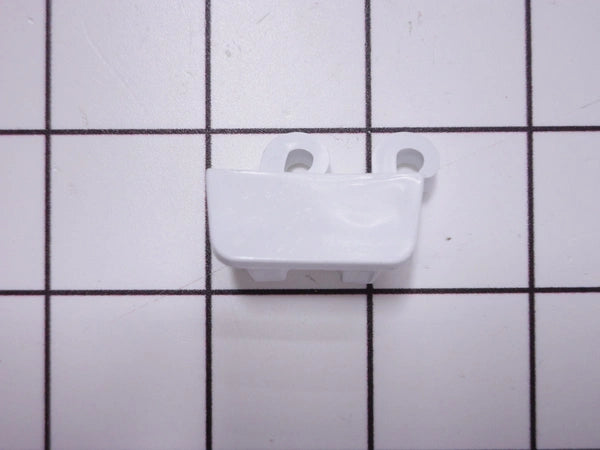 5303323480 Frigidaire Refrigerator Door Shelf End Cap, Right Hand, White-1