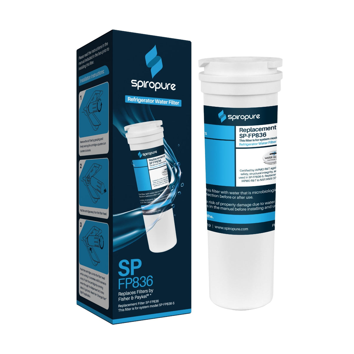 Replacement for Fisher&Paykel 836848 / FWC2 / 862285 Refrigerator Water Filter
