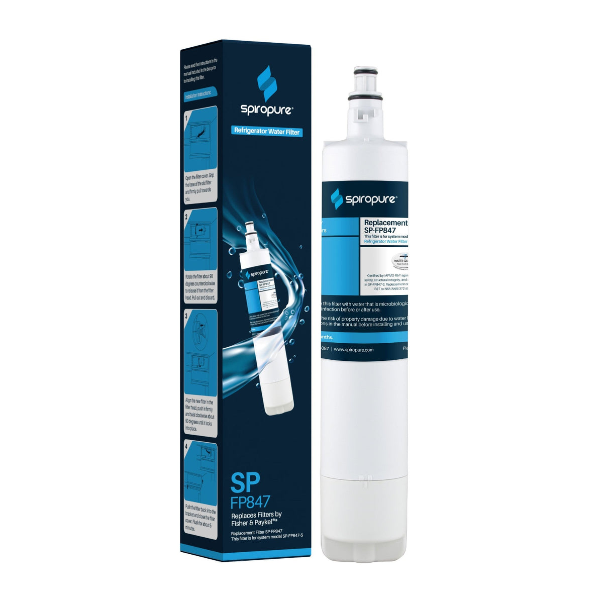 Replacement for Fisher Paykel 847200 / FWC3 Refrigerator Water Filter