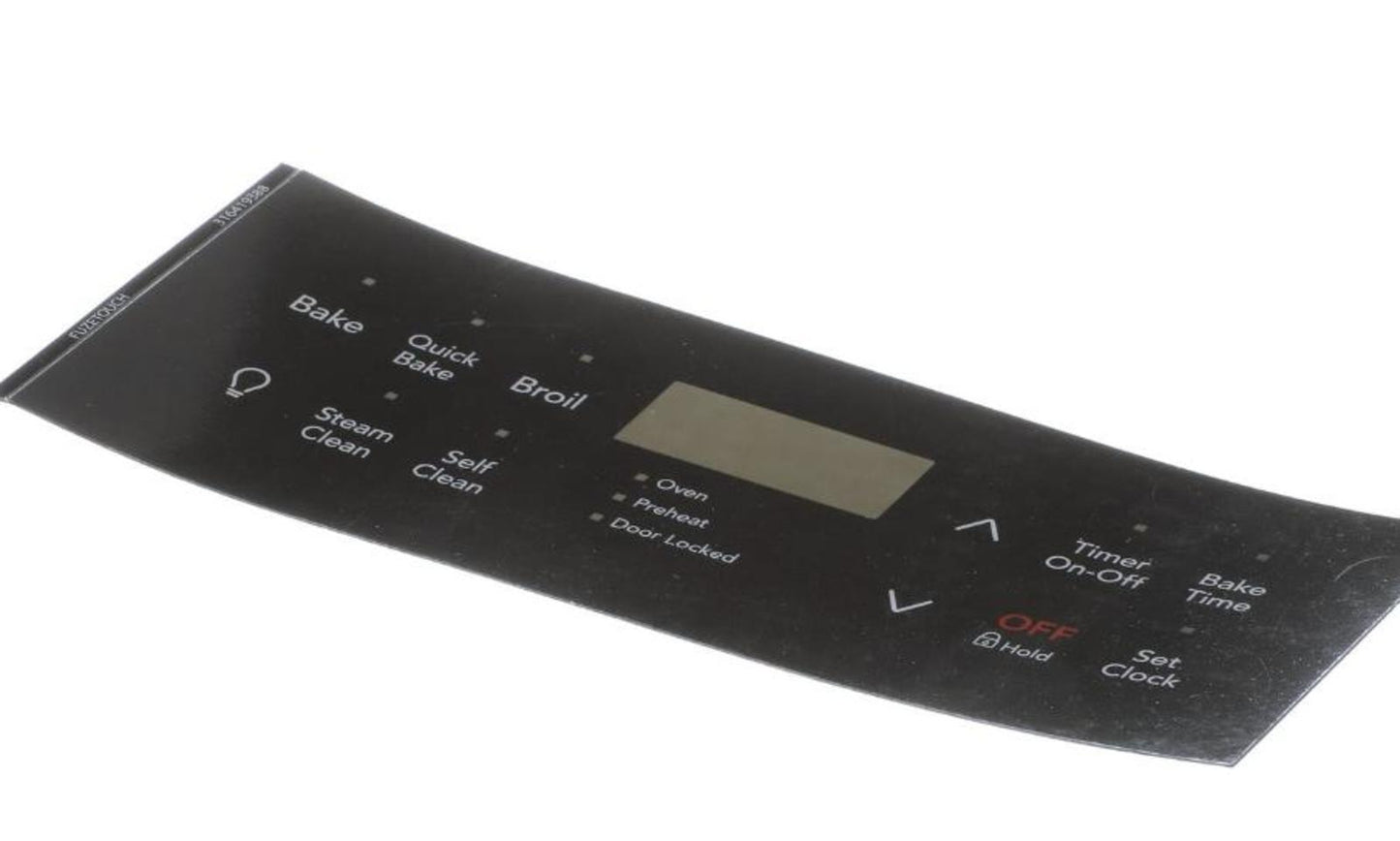 Frigidaire 316419388 OVERLAY,EOC,BLACK,ES335-1