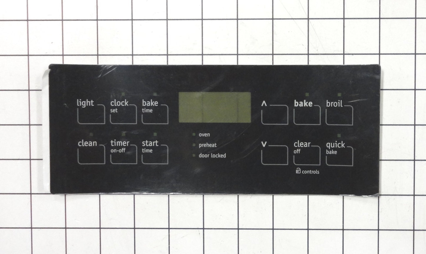 316419353 Frigidaire Range Clock Overlay, Black-1