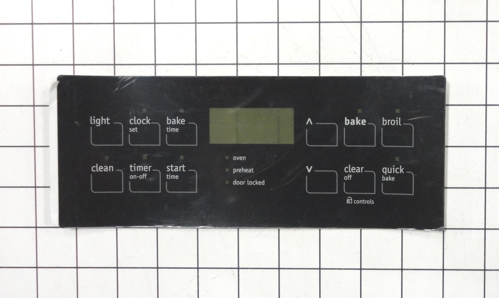 316419353 Frigidaire Range Clock Overlay, Black-1