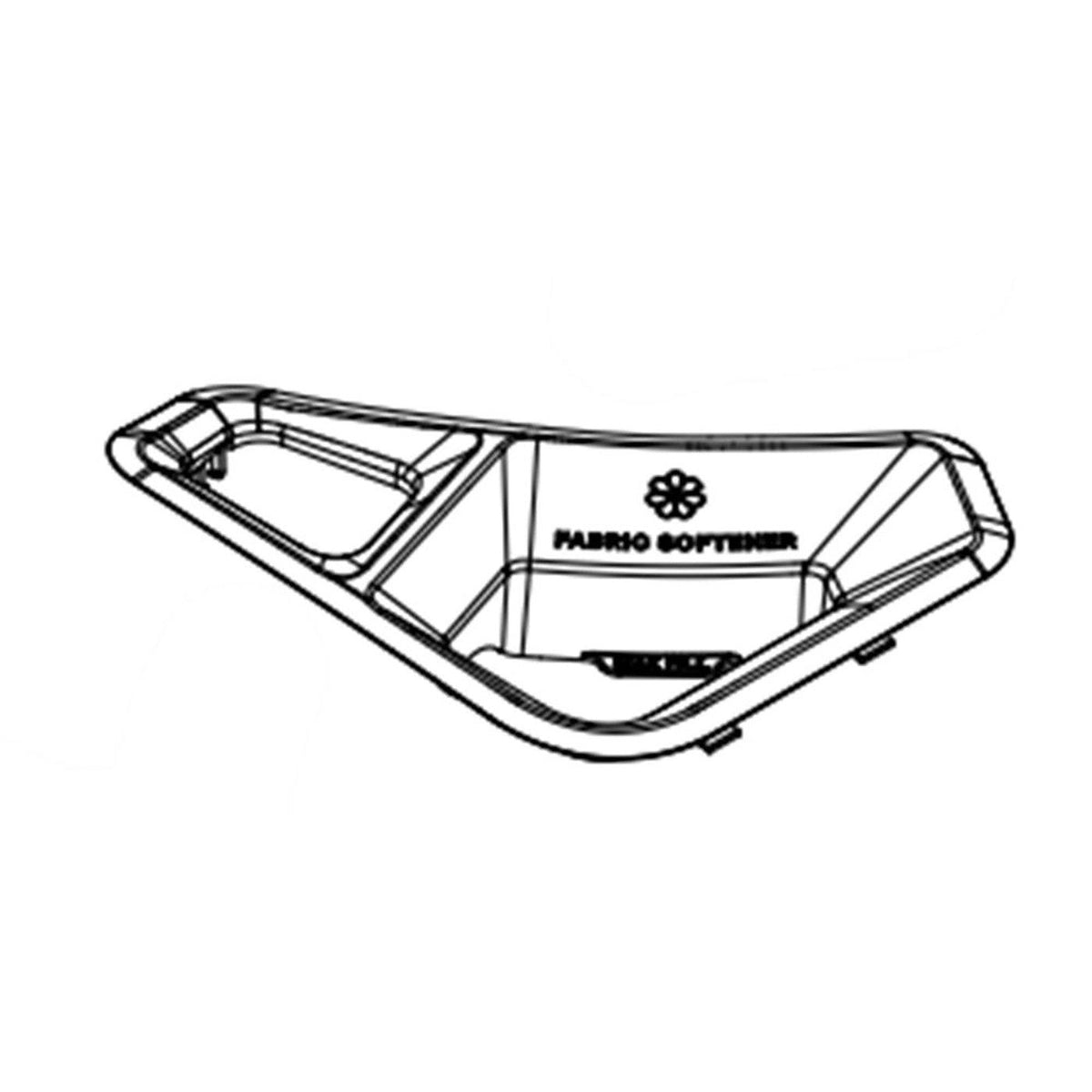W11550898 Whirlpool Washer Dispenser Bezel-1