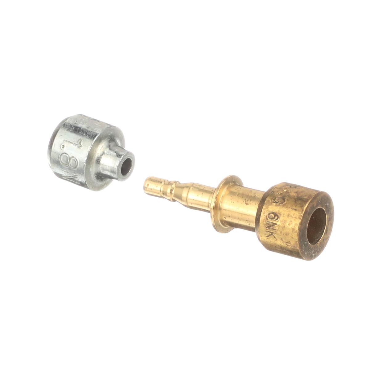 Whirlpool W11504436 Refrigerator Lokring Tube Connection Coupler, 0.250" - 0.071" Brass Reducer-1