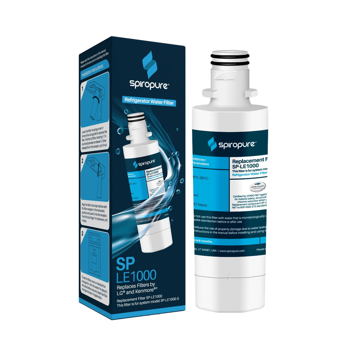 Replacement for LG LT1000P Refrigerator Water Filter