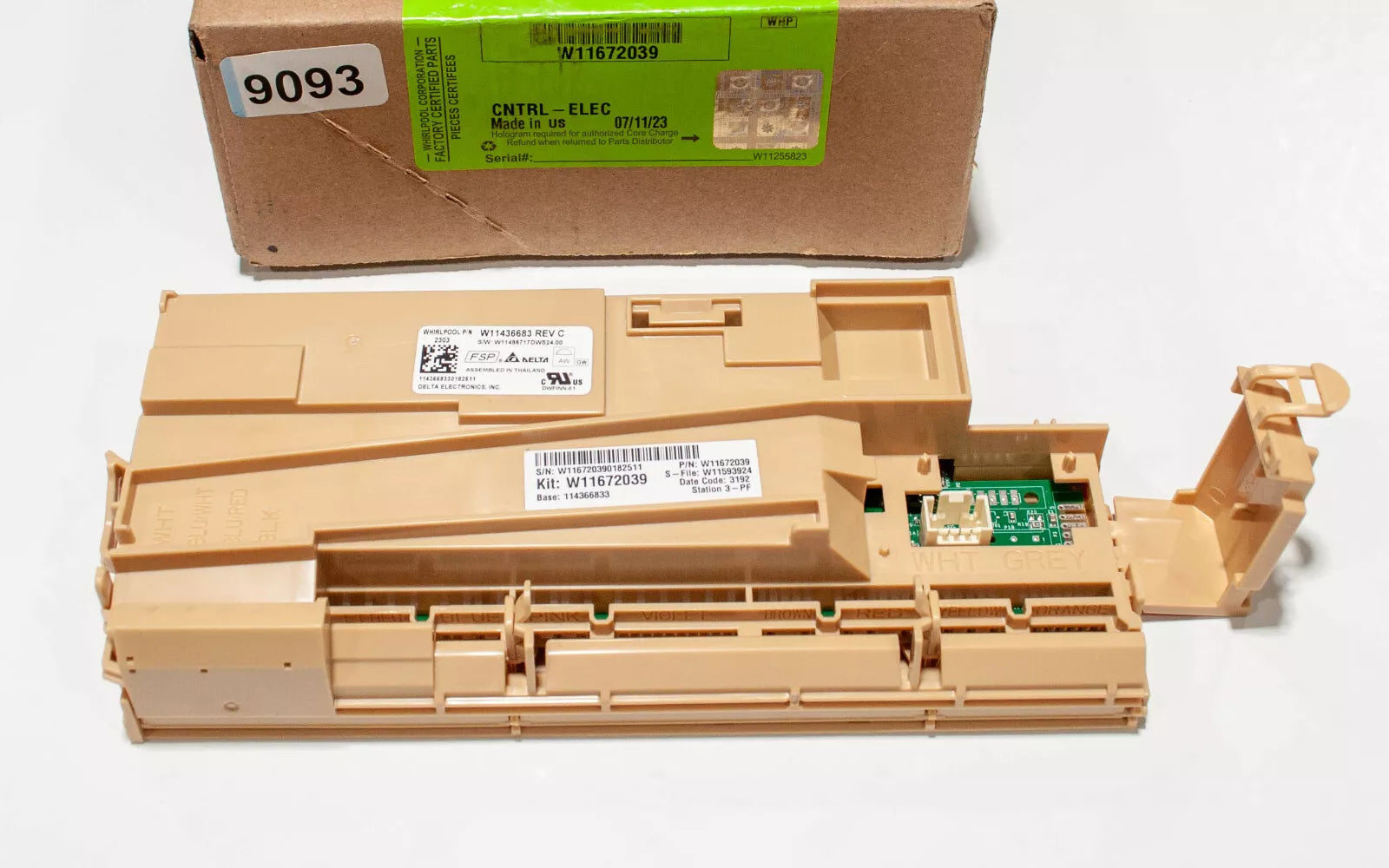 Whirlpool Dishwasher Control Board W11672039 -1