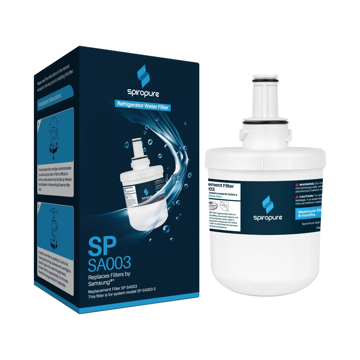 Replacement for DA29-00003G (HAFCU-1) - DA29-00003F Samsung Refrigerator Water Filter