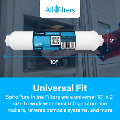 Generic SpiroPure SP-IM120QC Inline Alkaline Carbon Water Filter
