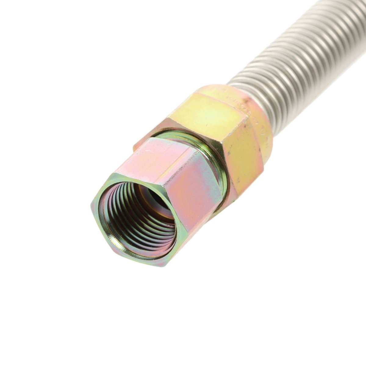 30-3132-48 48" Stainless Steel Gas Connector 5/8” OD 1/2" FIP/MIP -3