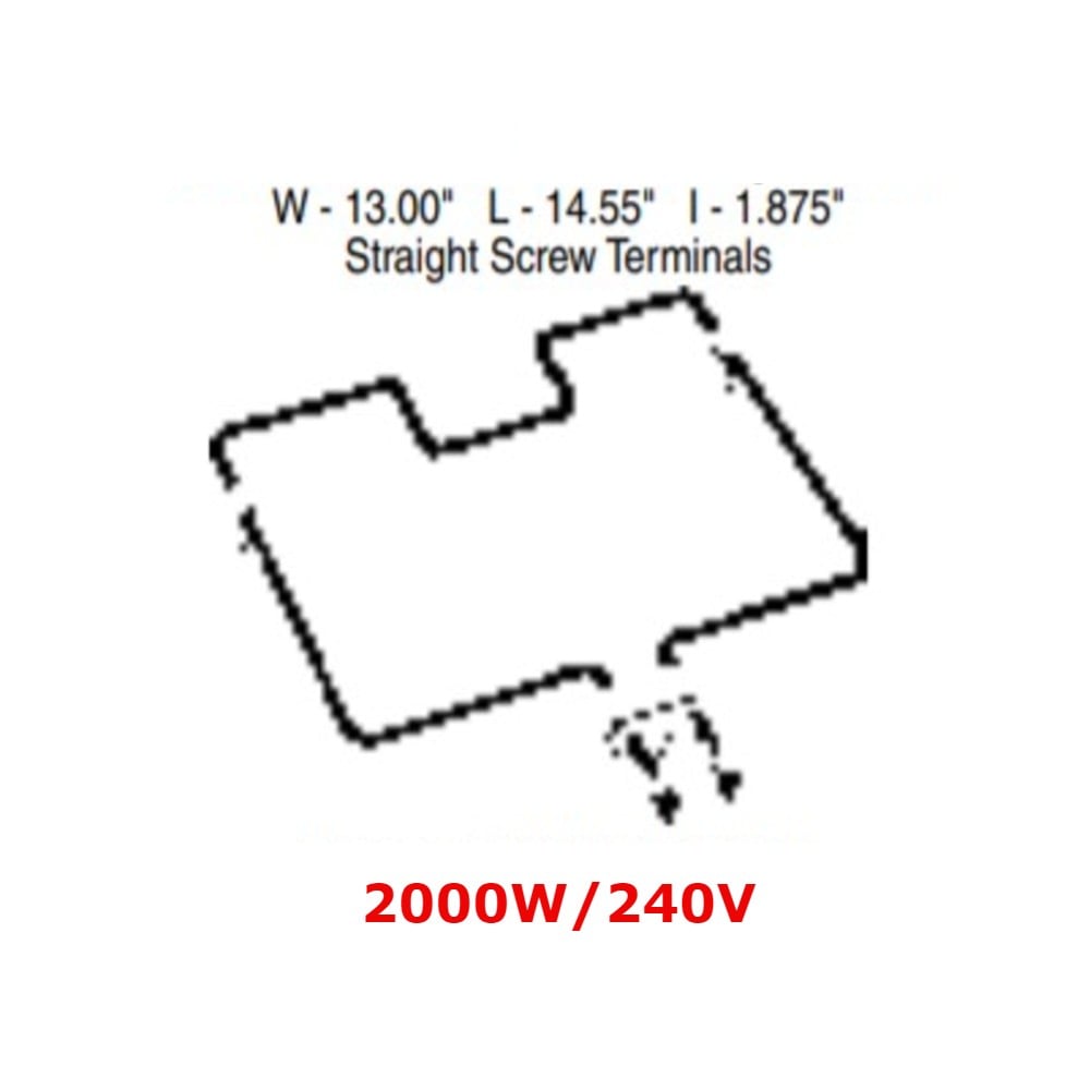 TJUB303 Bake Element, Replacement for GE WB44X5043 -2