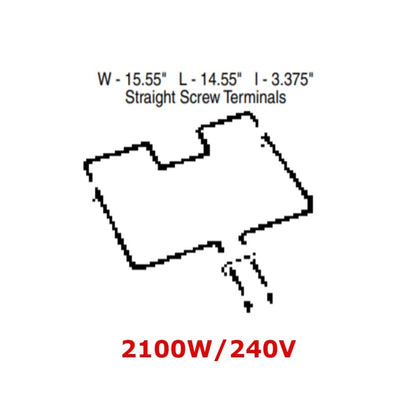 TJUB481 Bake Element Replacement for Frigidaire 2116331020 -2