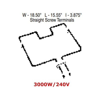 TJUB644 GE Oven Range Bake Element Replacement Part -2