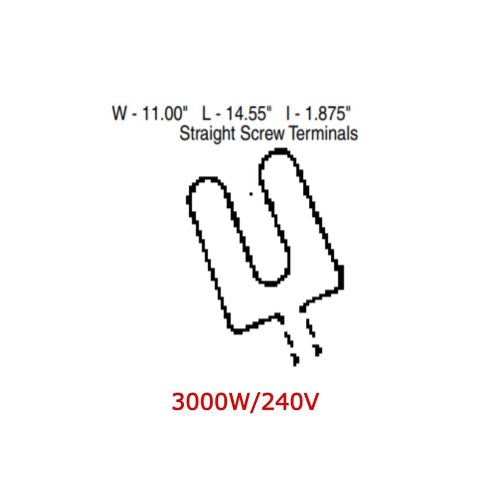 TJUT095 GE Broil Element Replacement for WB45X56 Oven Range -2