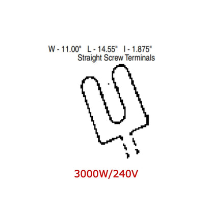 TJUT095 GE Broil Element Replacement for WB45X56 Oven Range -2