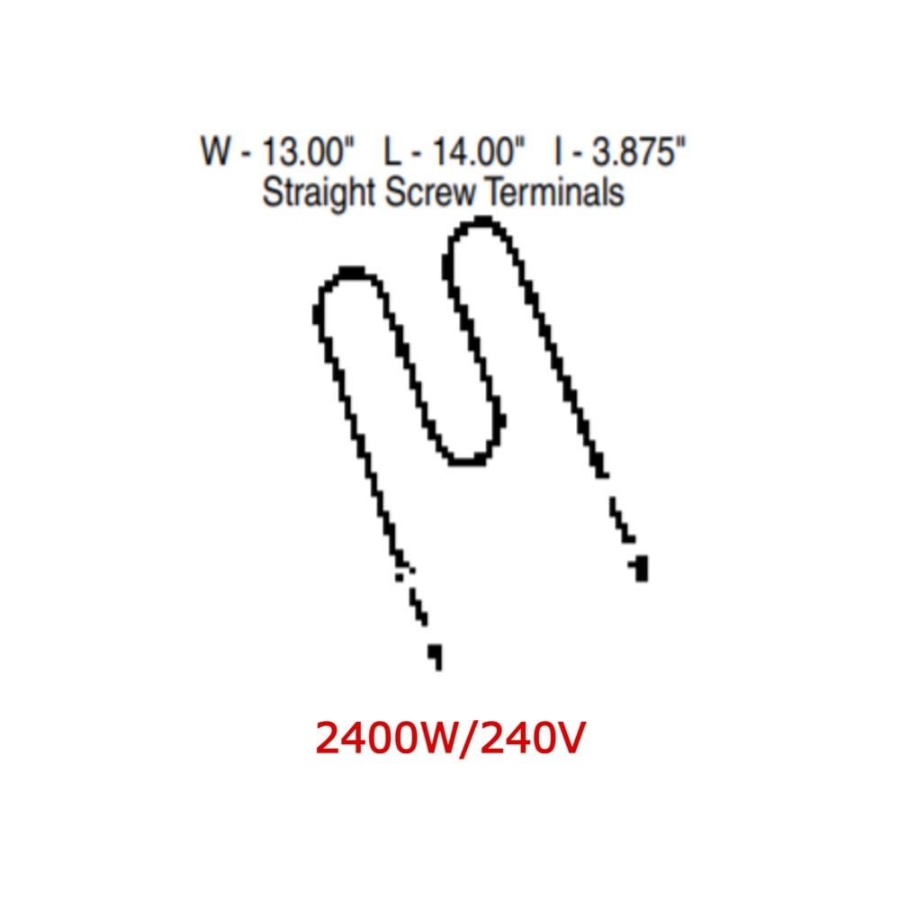 TJUT306 Broil Element - GE Oven Range Replacement Part -2