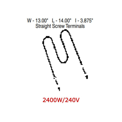 TJUT306 Broil Element - GE Oven Range Replacement Part -2