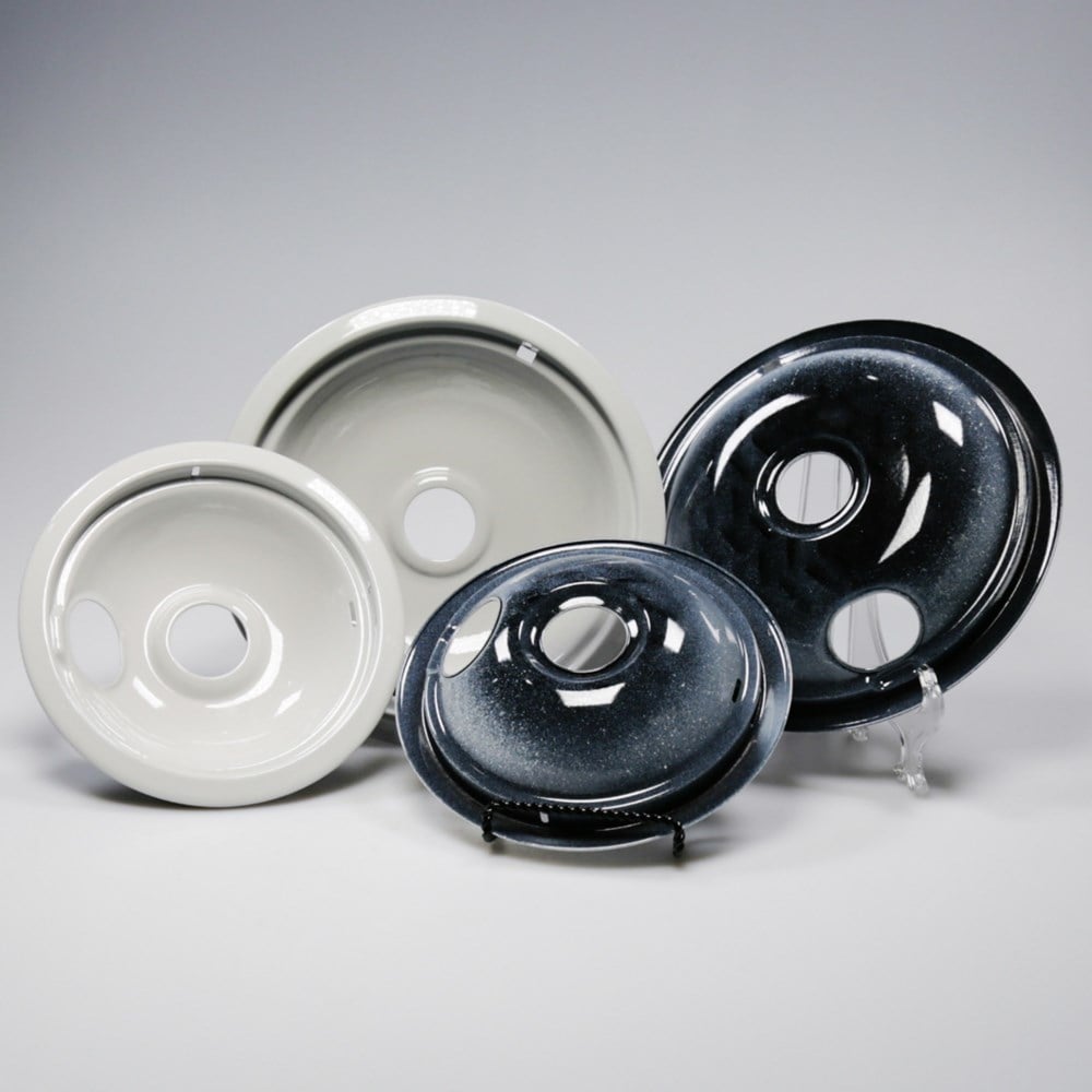 W10291024 4-Piece Grey Drip Bowl Set for Oven Range -1