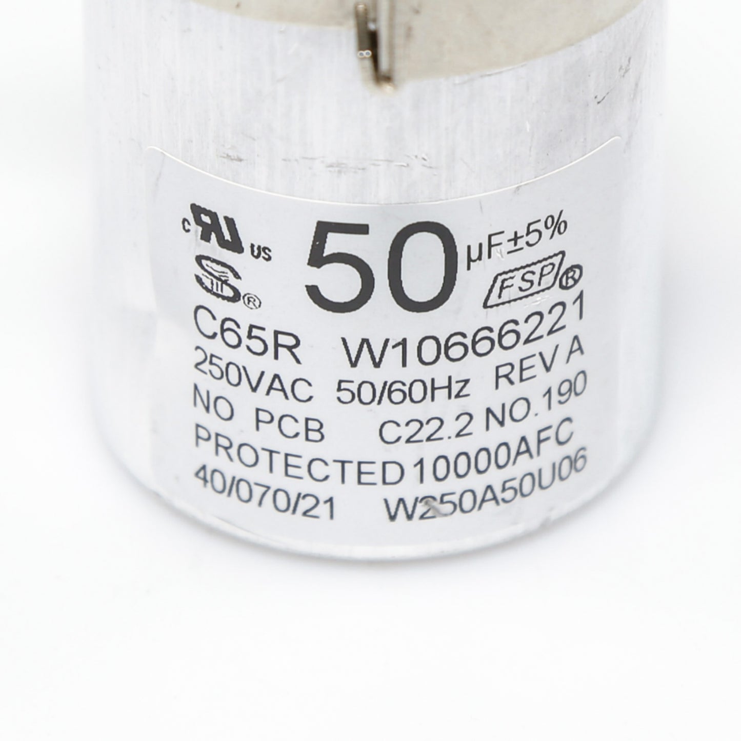 W10804664 Capacitor for Whirlpool Washing Machine-3