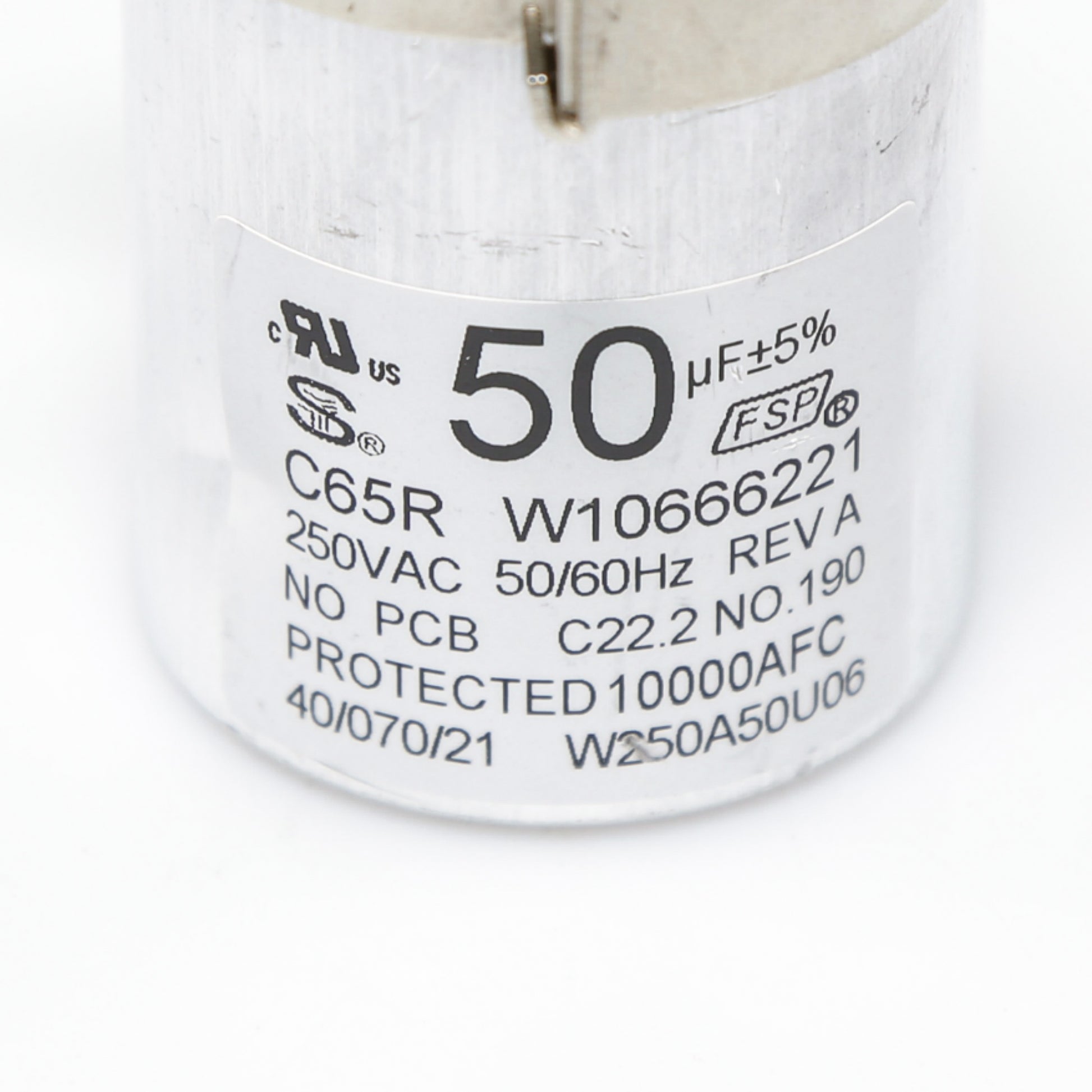 W10804664 Capacitor for Whirlpool Washing Machine-3